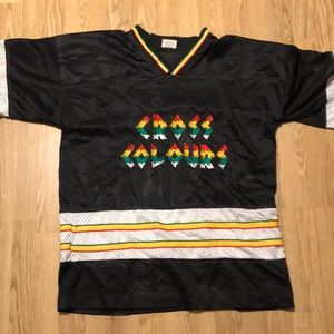 Super RARE!!!! vintage Cross Colours Hockey Jersey